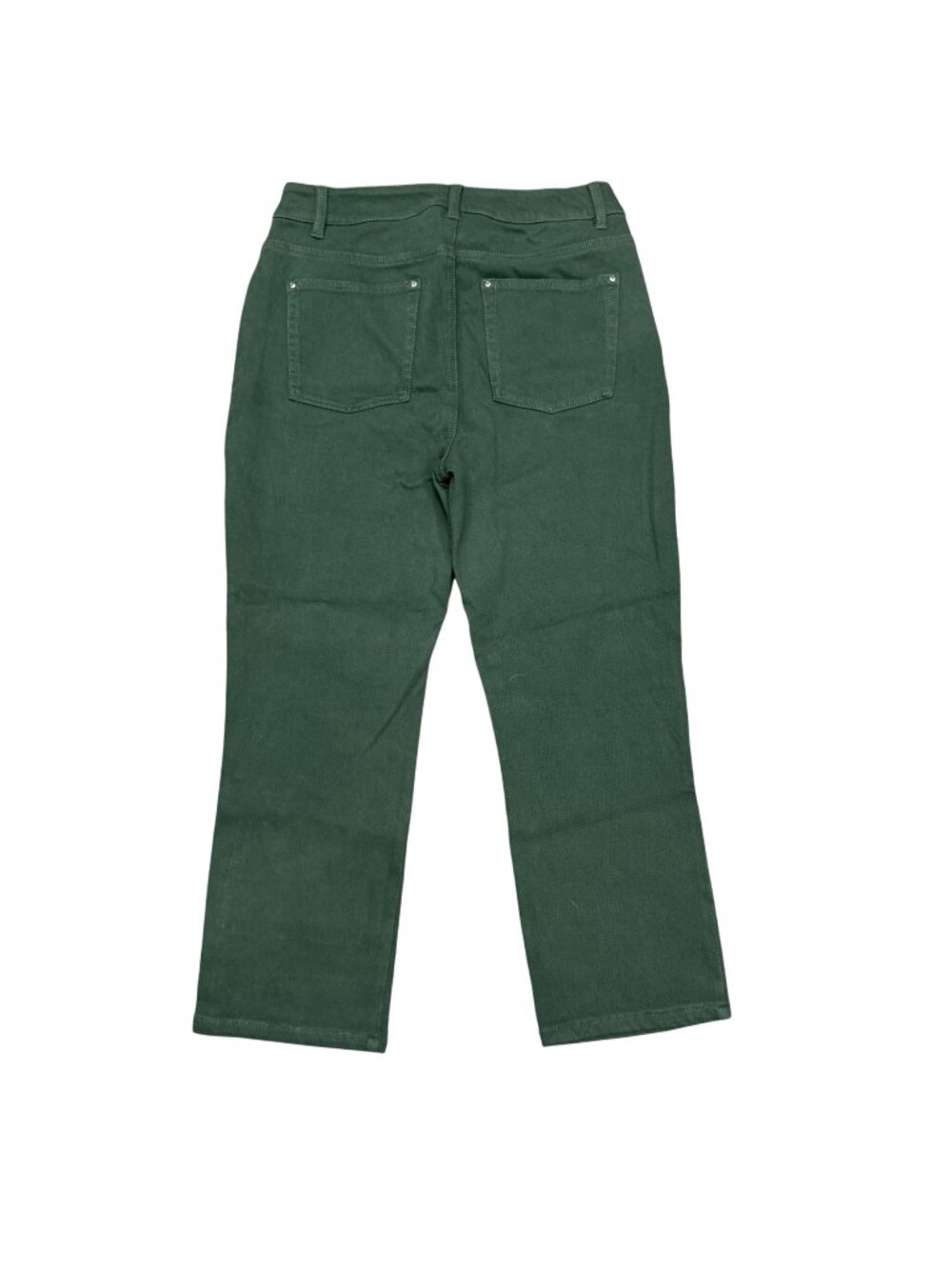 Belle By Kim Gravel Womens Green Straight Leg Pants Sz 6 Jeans Olive New w/o Tag